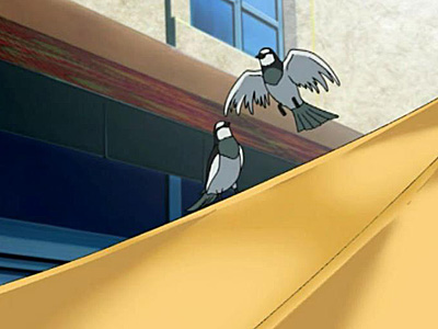 птицы в аниме